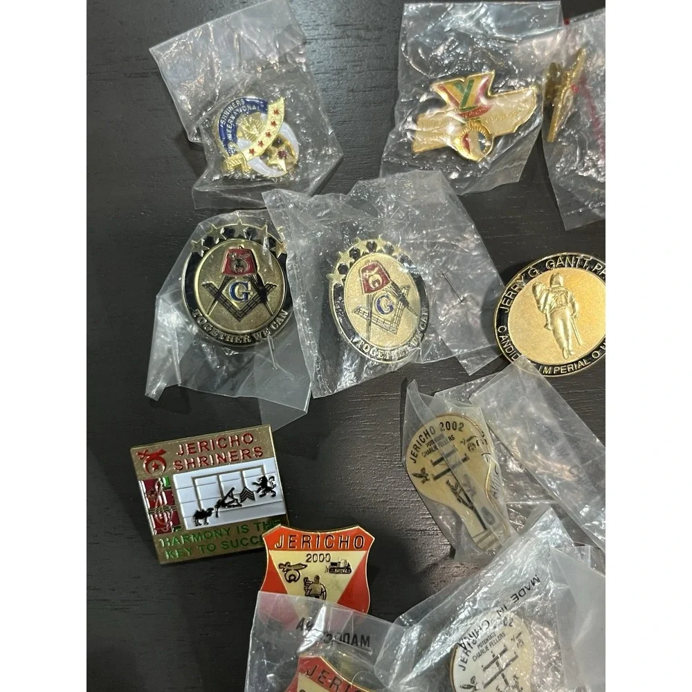 Lot Of 75+ Jericho Shriner Freemason Pins Pin Lot